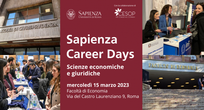 La Funzione Pubblica A "Sapienza Career Days - Scienze Economiche E ...